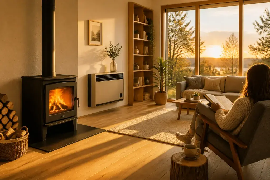 Chaleur confortable sans electricite