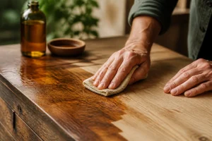 Huile de lin pour bois : le soin naturel qui sublime vos boiseries