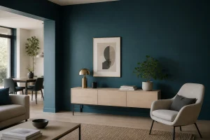 Peinture bleu pétrole : votre intérieur chic