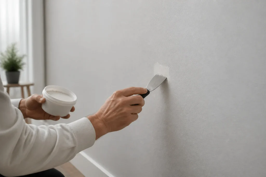 Reparation murale meticuleuse