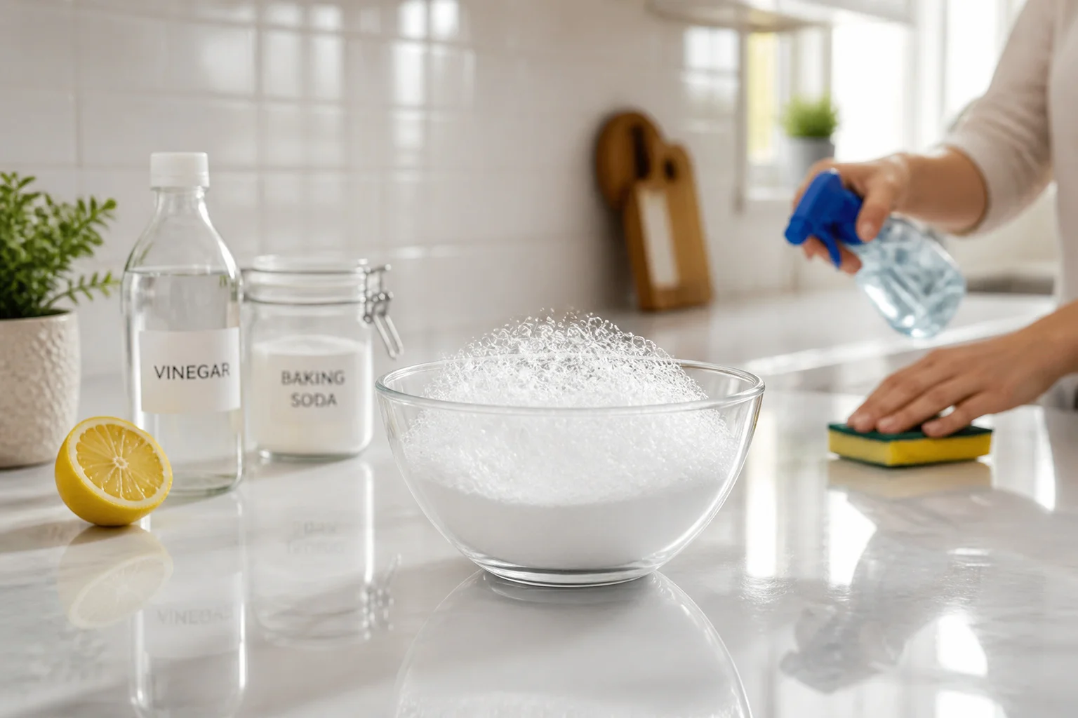 Bicarbonate et vinaigre : leurs utilisations pour nettoyer