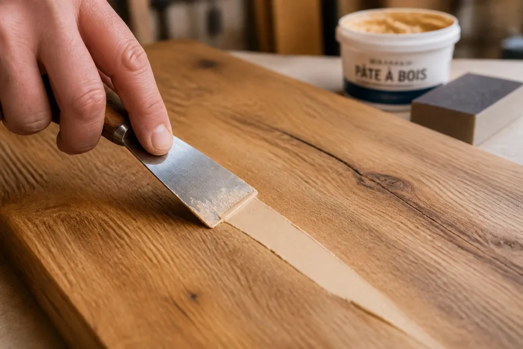 Preparation de surface en bois