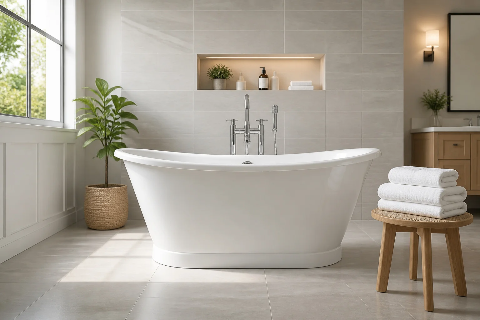 Hauteur baignoire : standards, installation et sécurité