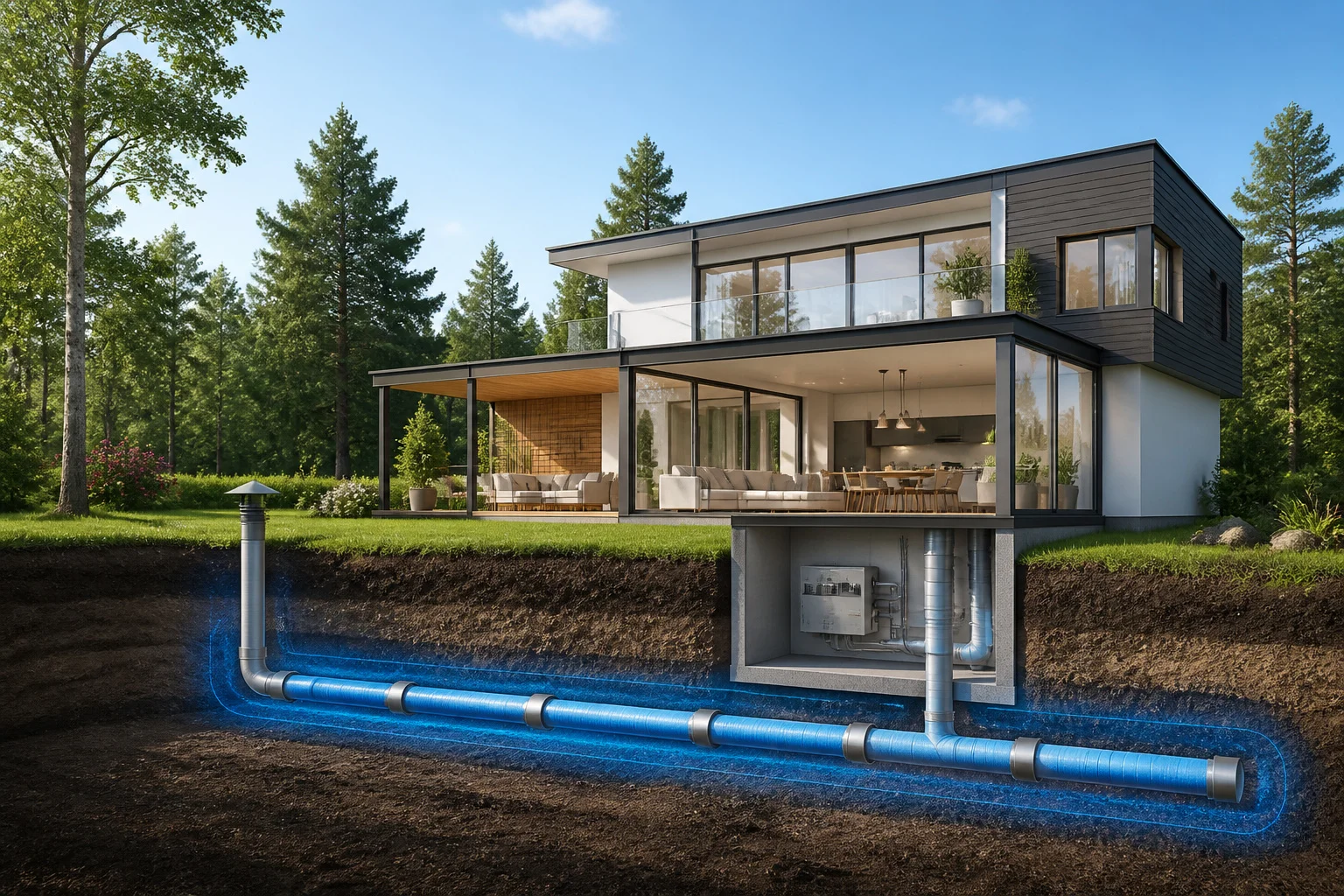 Le puits canadien : confort et économies d’énergie