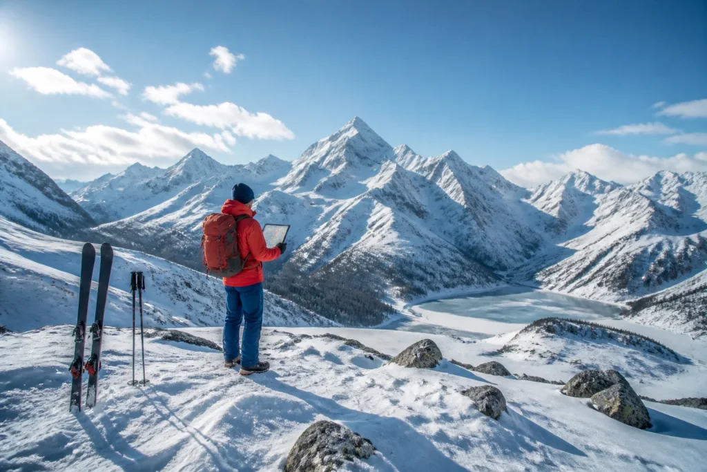 Aventure en montagne sous le soleil