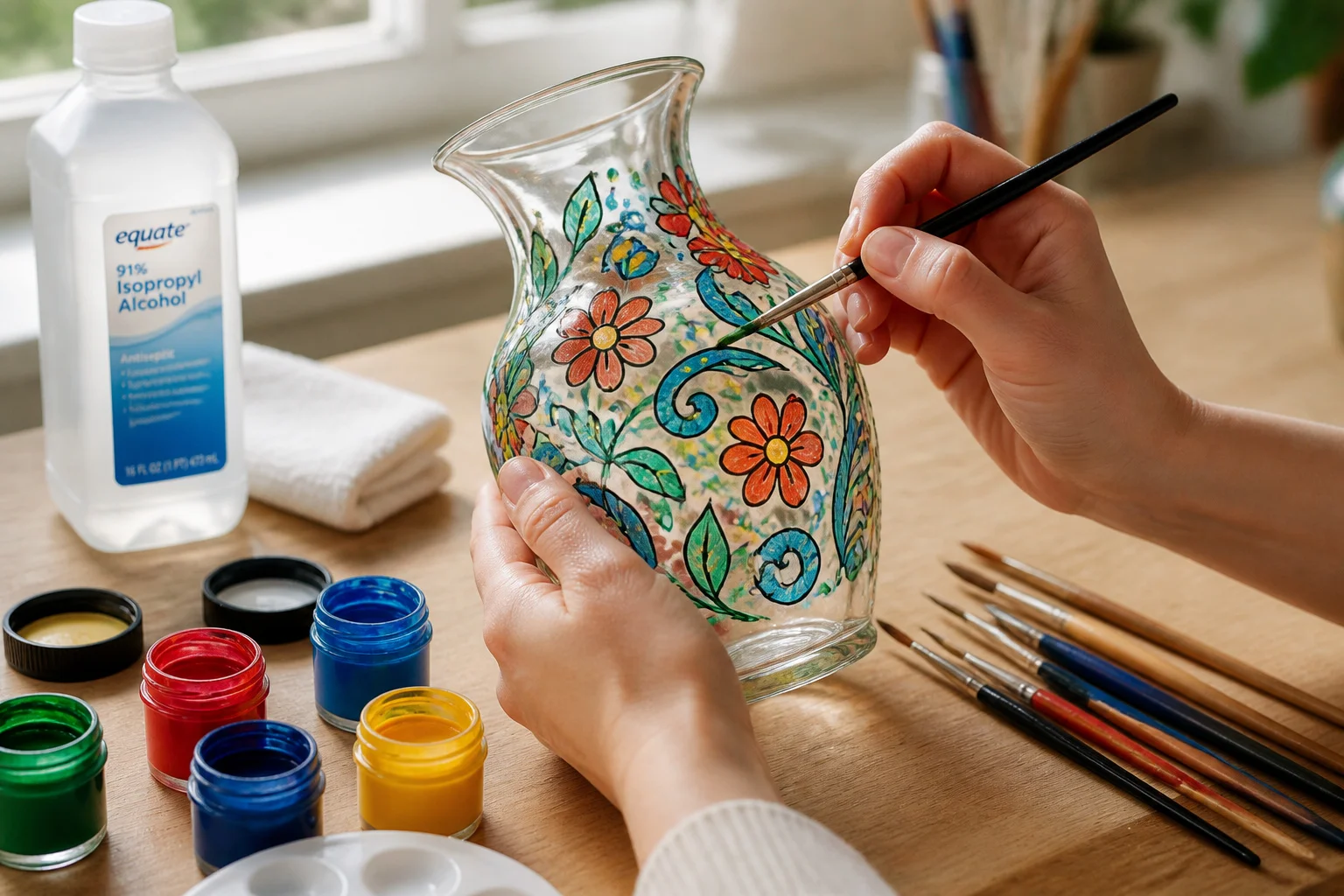 Peindre sur verre : techniques et astuces durables